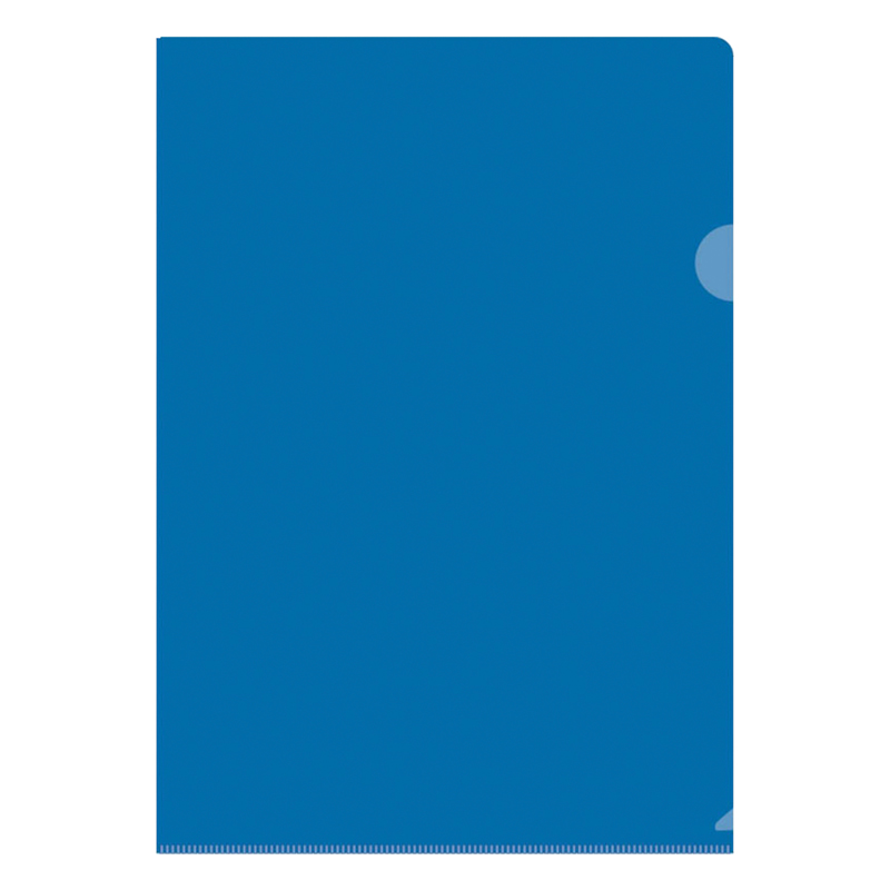 Папка-уголок OfficeSpace, А4, 150мкм, прозрачная синяя Fmu15-5_870