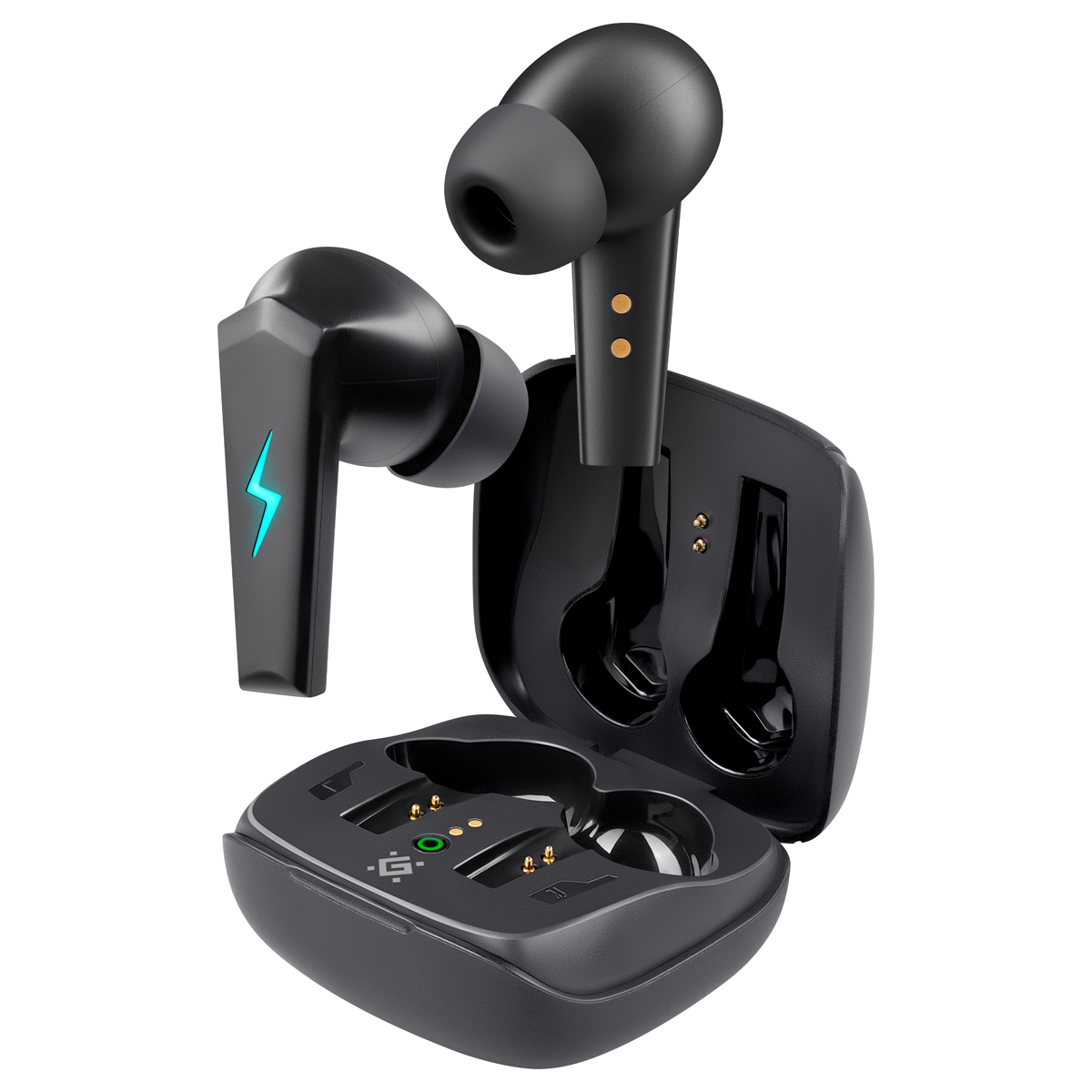 Наушники с микрофоном беспроводные Defender CyberDots 280, Bluetooth, разъем Type-C, черный 63280