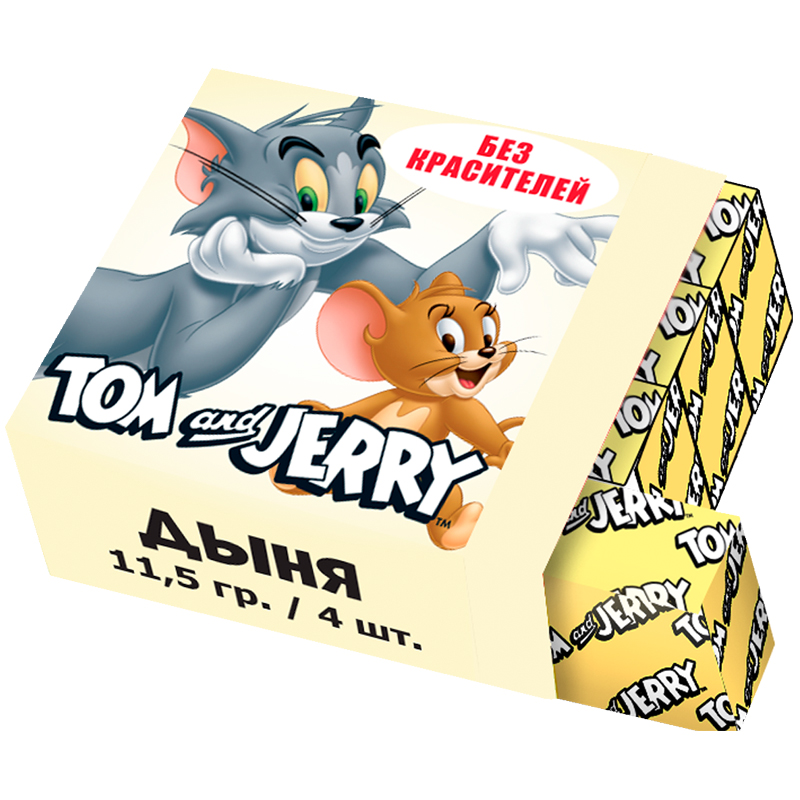 Жевательная конфета Tom&Jerry, дыня, 11,5г 70734