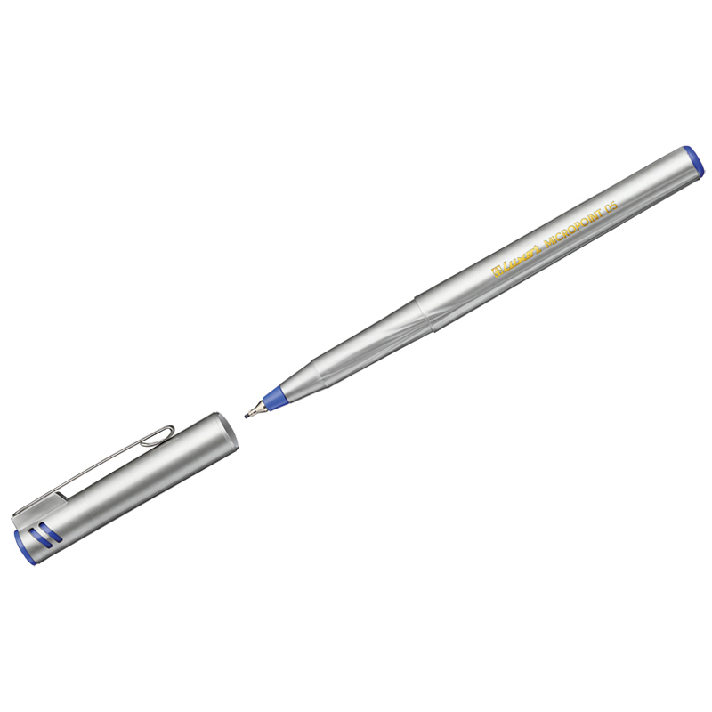 Ручка капиллярная Luxor "Micropoint" синяя, 0,5мм, одноразовая 7162