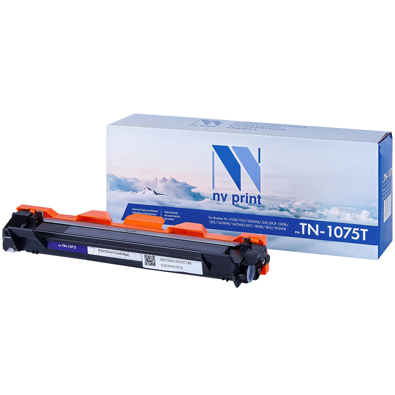 Картридж совм. NV Print TN-1075 черный для Brother HL1012/DCP1510/1512/MFC1815 (1000стр.) NV-TN1075T