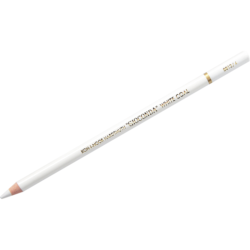 Угольный карандаш Koh-I-Noor "Gioconda Extra 8812" H, белый, заточен 8812004003KS