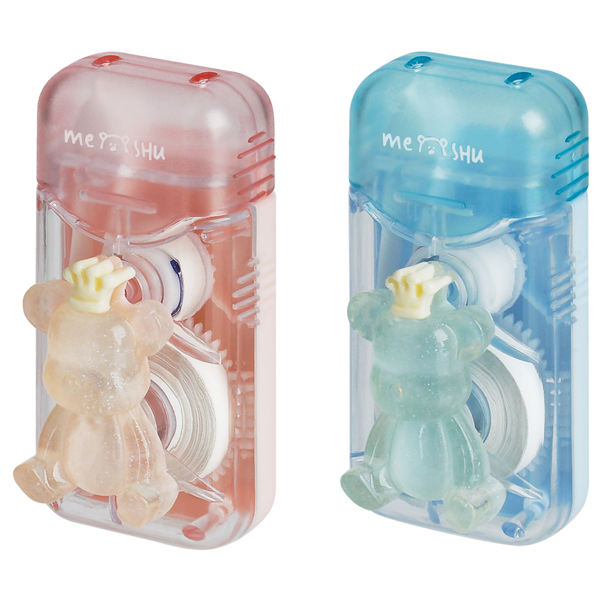 Корректирующая лента MESHU "Bear queen", 6мм*5м, блистер, европодвес, ассорти MS_54229