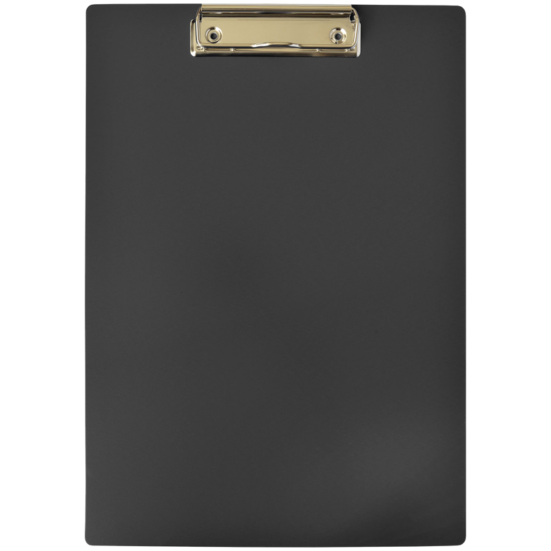 Планшет с зажимом OfficeSpace А4, пластик, черный 245657
