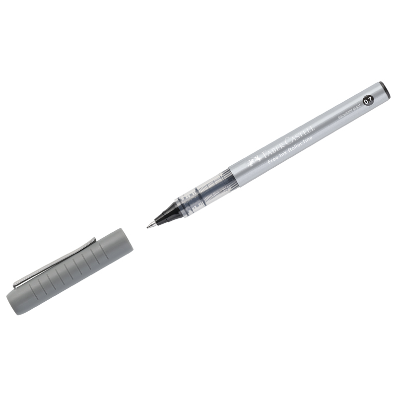 Ручка-роллер Faber-Castell "Free Ink" черная, 0,7 мм, одноразовая (348199)