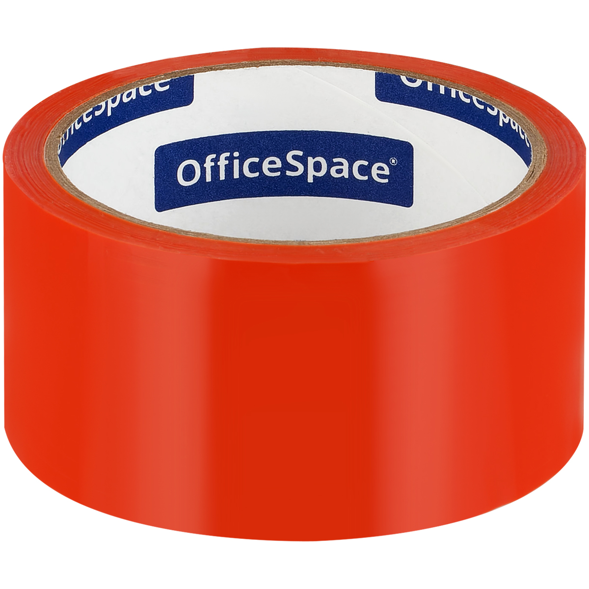 Клейкая лента упаковочная OfficeSpace, 48мм*40м, 45мкм, оранжевая, ШК КЛ_6289