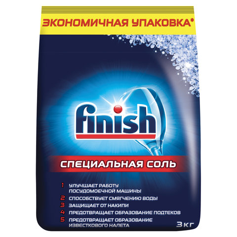 Соль от накипи для посудомоечных машин 3кг FINISH, ш/к 91554 3072341