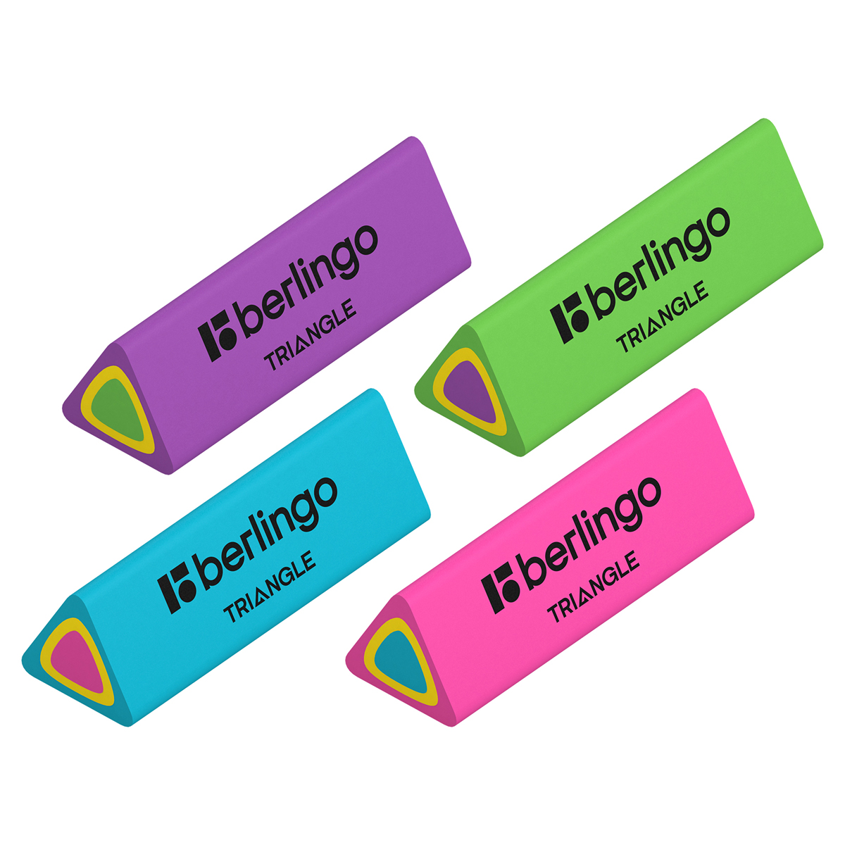 Ластик Berlingo "Triangle", треугольный, термопластичная резина, 44*15*15мм BLc_00110
