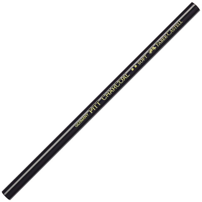 Угольный карандаш Faber-Castell "Pitt", мягкий, натуральный 117403