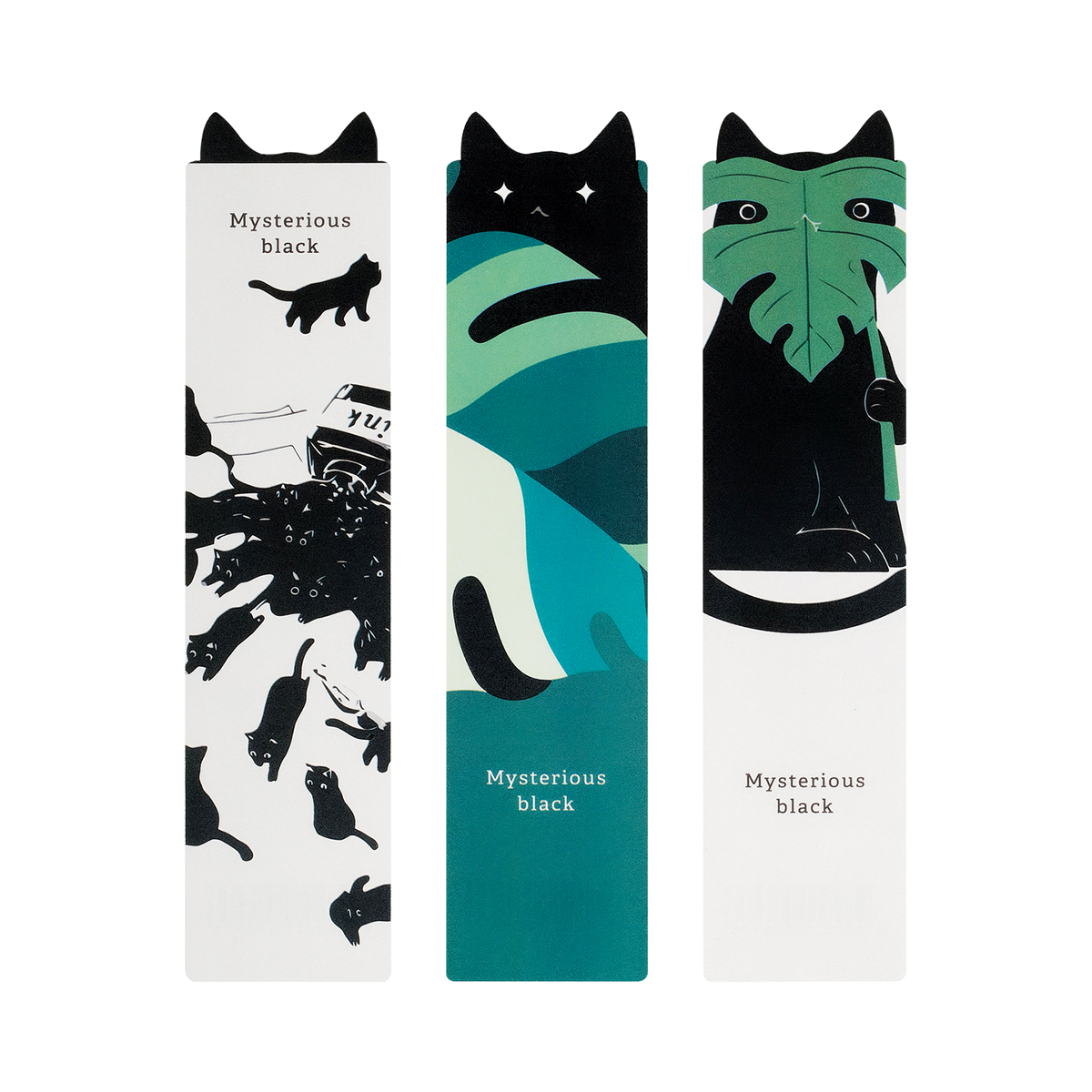 Закладки для книг, в ассортименте,  40*180мм, MESHU "Cat ink" MS_59693