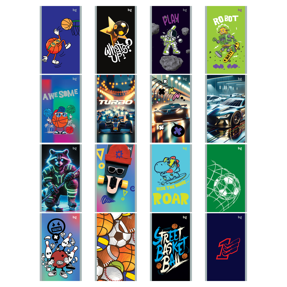 Блокнот А6 24л. на скрепке BG "МИКС. Мальчики" Б6ск24 11880