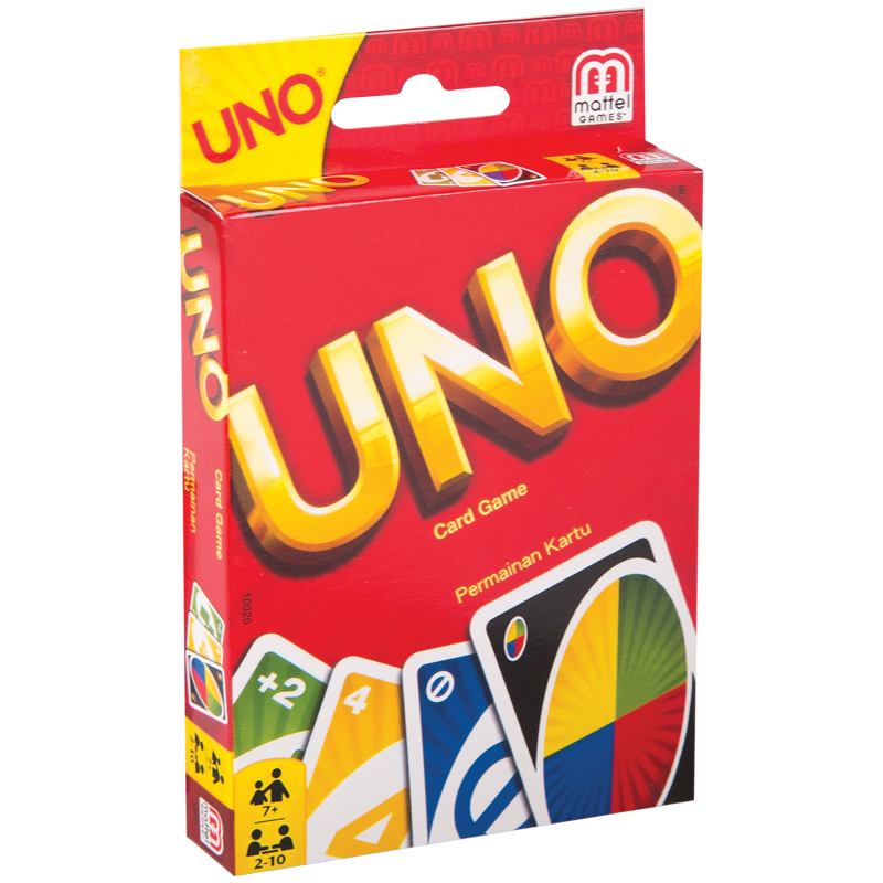 Игра настольная Mattel Games "UNO", картонная коробка W2087