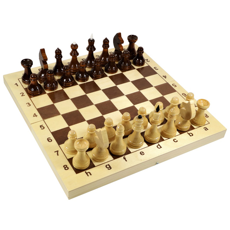 Игра настольная Десятое королевство Шахматы, походные, деревянные, с доской 29*29см 2845