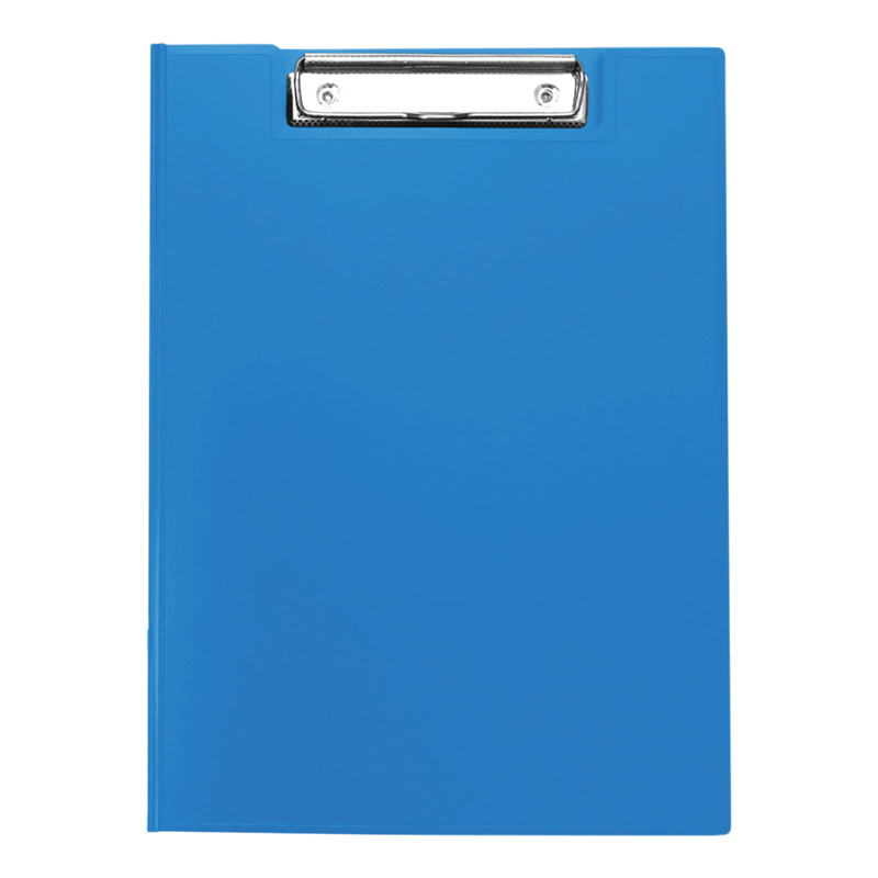 Папка-планшет с зажимом OfficeSpace А4, пластик, синий 245658