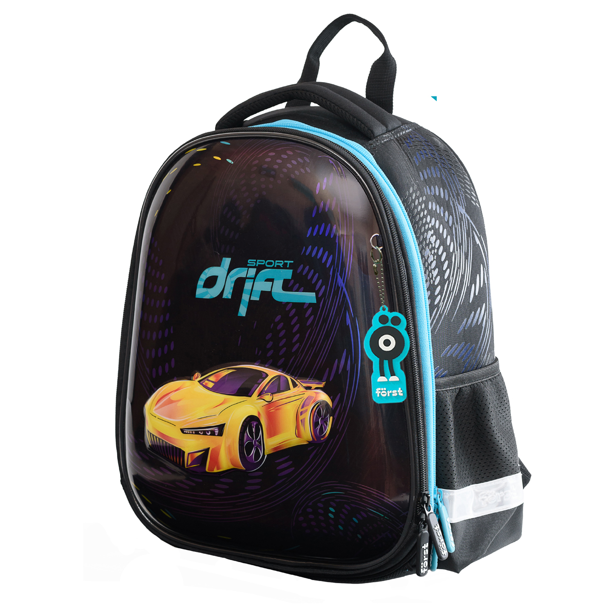 Ранец Först F-Glow "Sport drift" 37*29,5*16 см, 2 отделения, 2 кармана, анатомическая спинка FT-RY-050503