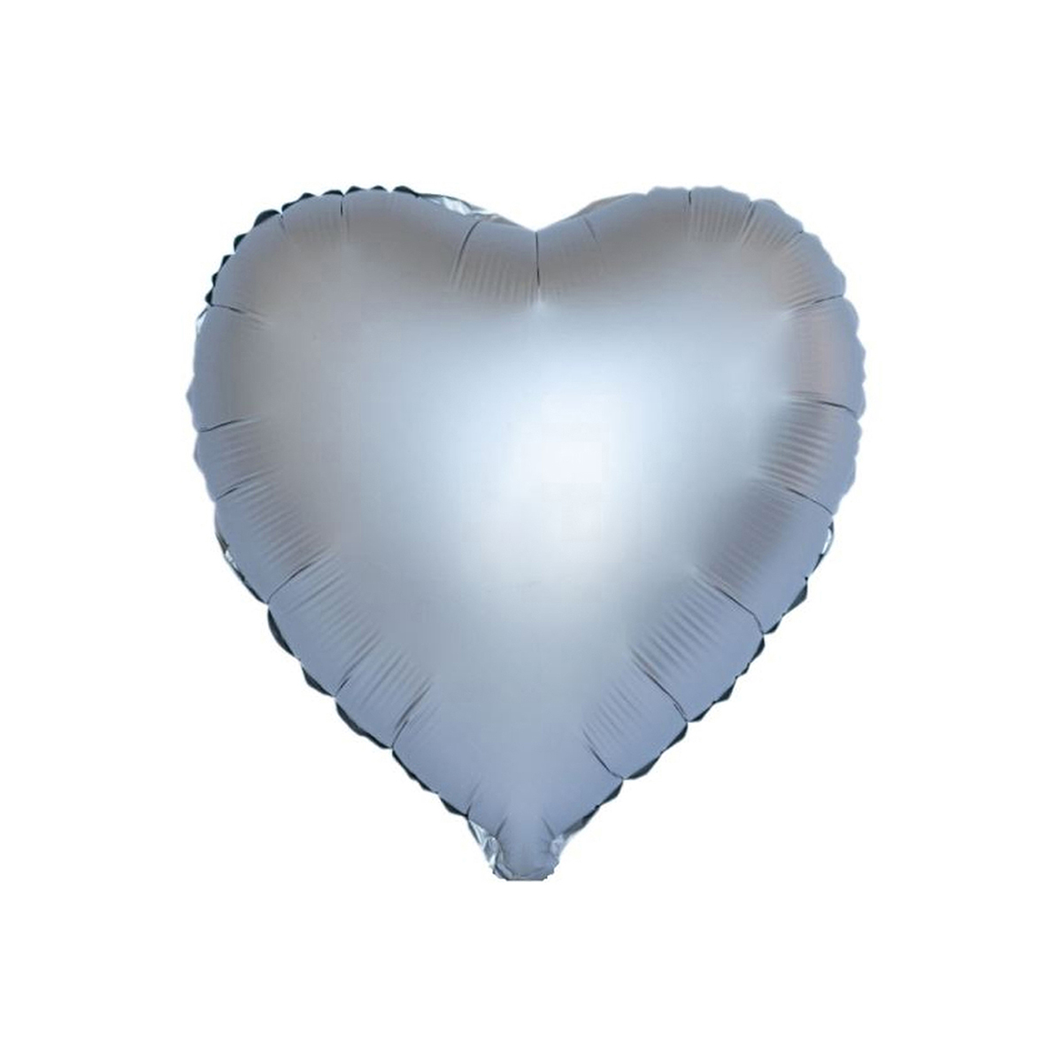 Воздушный шар, 45см, ПатиБум, "Сердце. Серебро", фольгированный 6081850