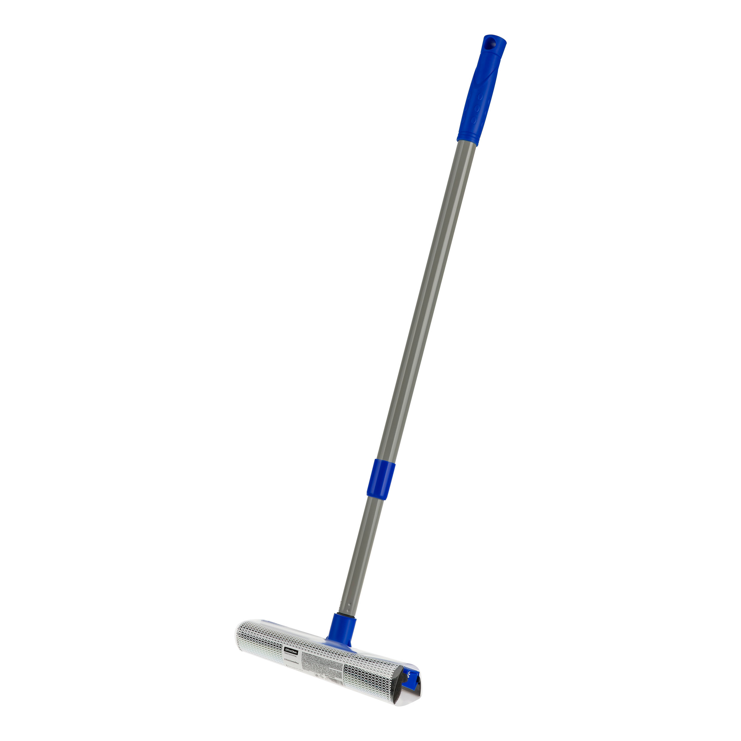 Стекломойка OfficeClean Professional с телескопической ручкой 67-110см, рабочая часть 20см (стяжка, губка, ручка) 370066