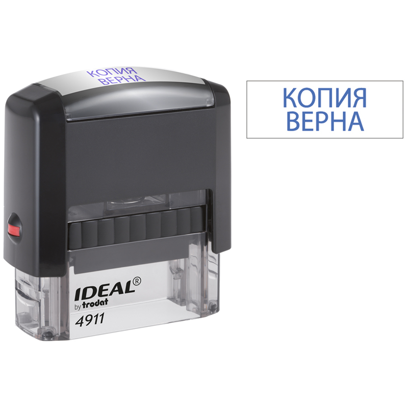 Штамп Ideal "КОПИЯ ВЕРНА", 38*14мм (161491) 4911/DB/L3.45 IDEAL