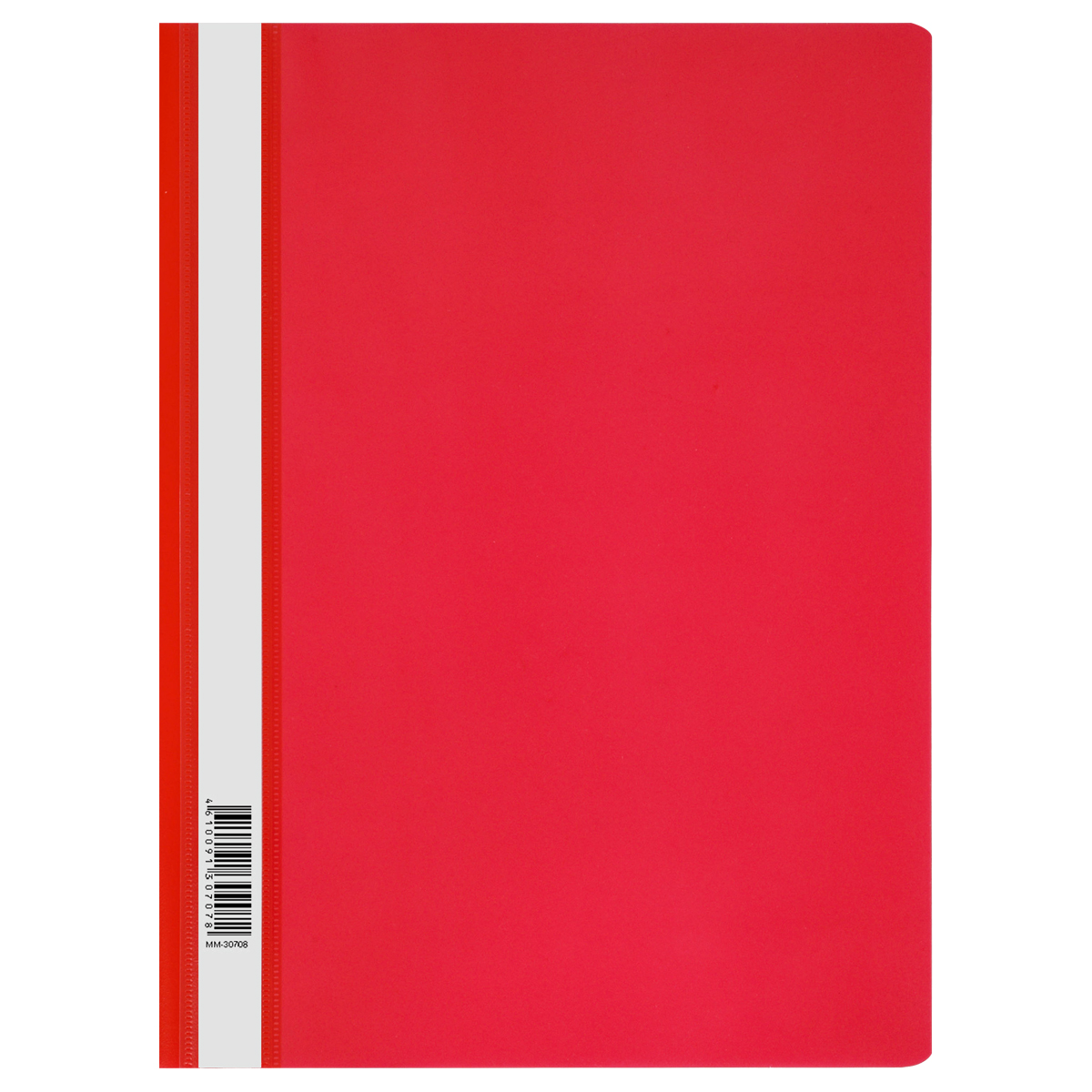 Папка-скоросшиватель пластик. СТАММ А4, 120мкм, красная с прозр. верхом ММ-30707