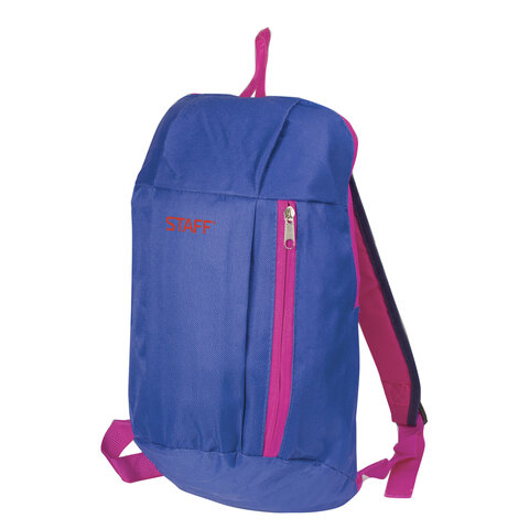 Рюкзак STAFF AIR компактный, синий с розовыми деталями, 40х23х16 см, 226374