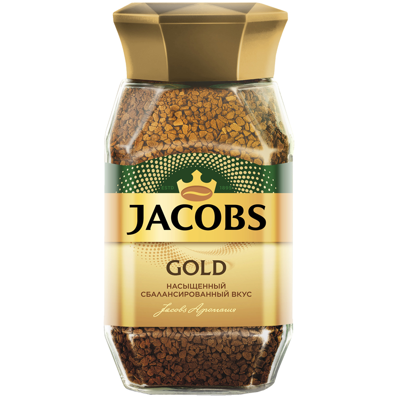 Кофе растворимый Jacobs "Gold", сублимированный, стеклянная банка, 95г 8051127