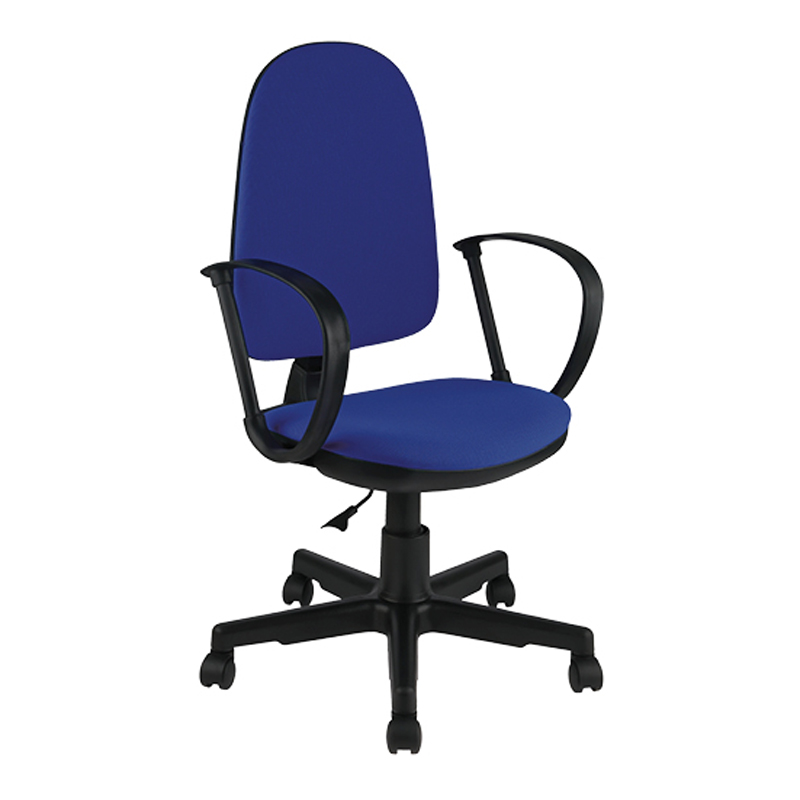 Кресло оператора Helmi HL-M30 "Престиж", ткань синяя с черным 342086