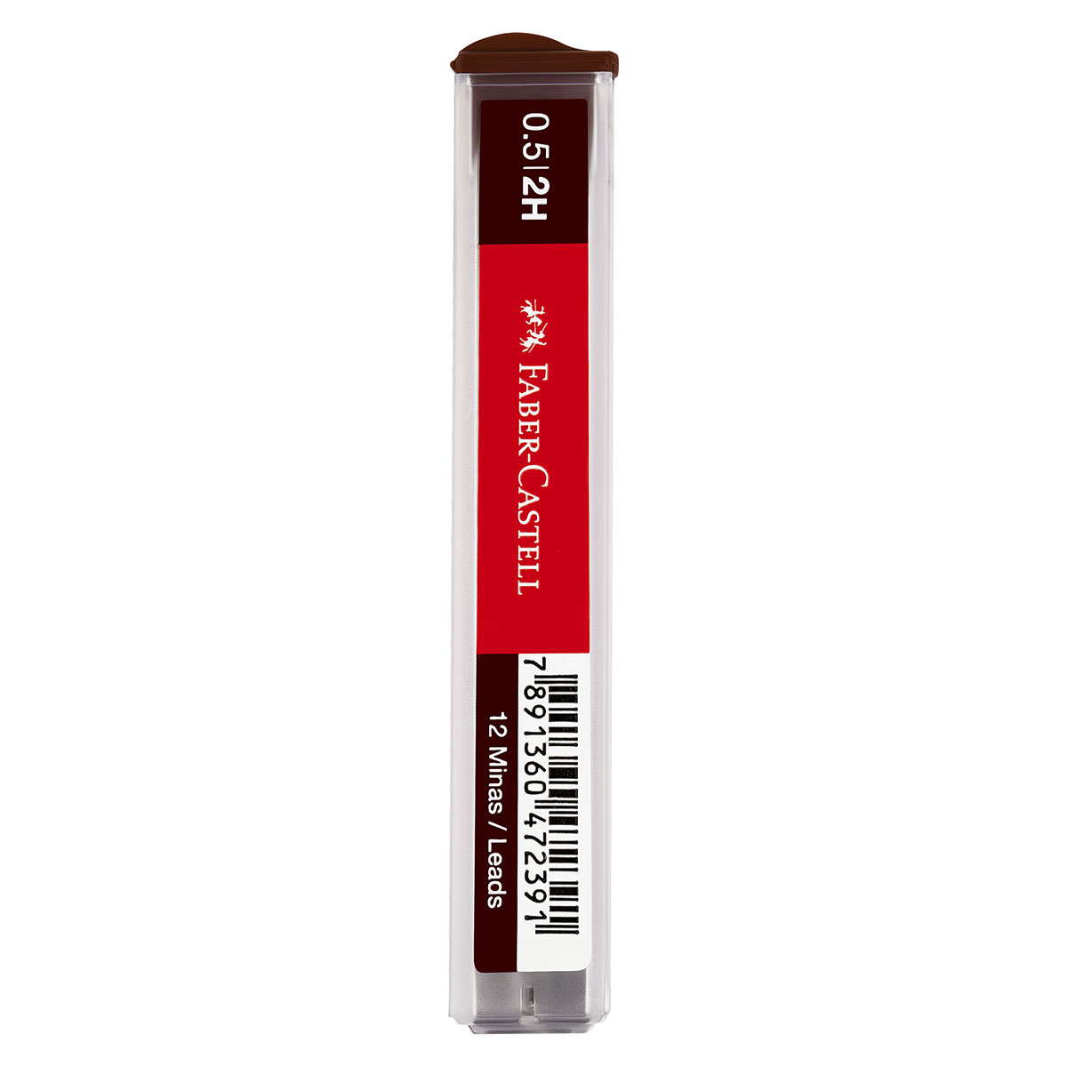 Грифели для механических карандашей Faber-Castell "Polymer", 12шт., 0,5мм, 2H (521512)