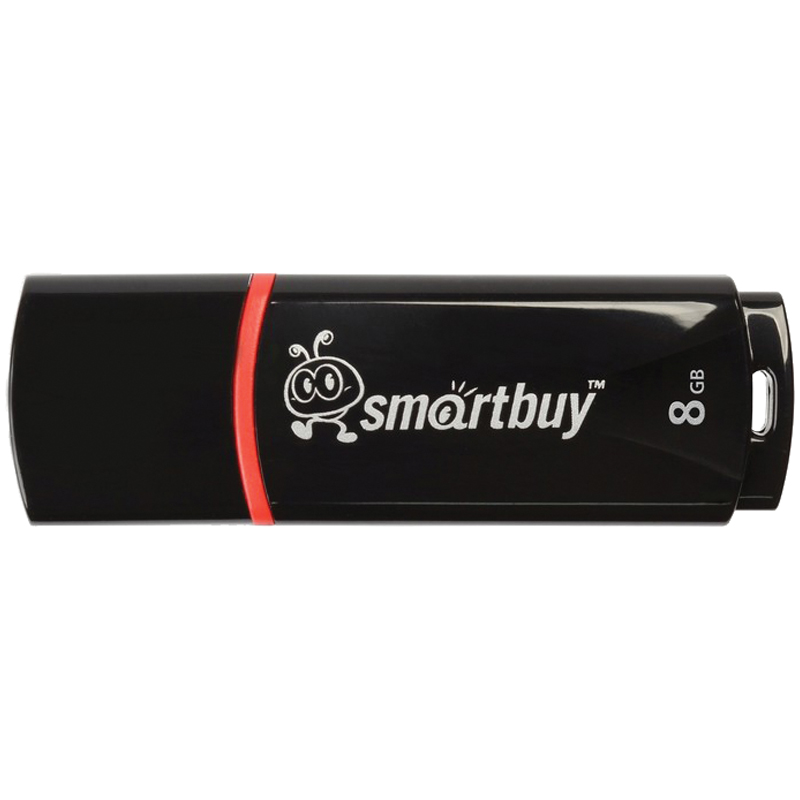 Память Smart Buy "Crown"   8GB, USB 2.0 Flash Drive, черный SB8GBCRW-K