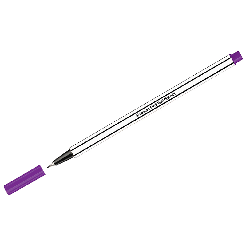 Ручка капиллярная Luxor "Fine Writer 045" фиолетовая, 0,8мм 7126
