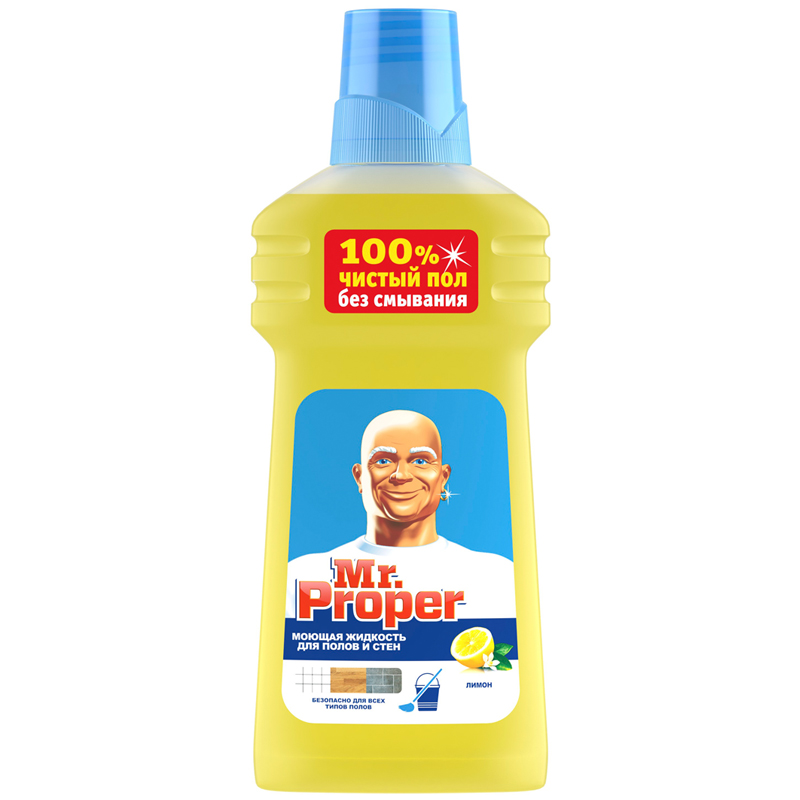 Средство для мытья полов и стен Mr.Proper "Лимон", 500мл 5413149070066