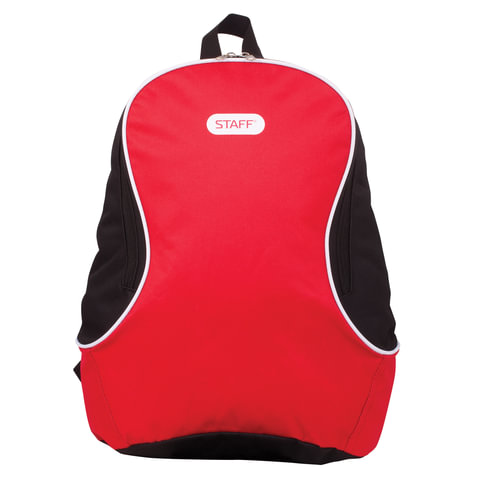 Рюкзак STAFF FLASH универсальный, красно-черный, 40х30х16 см, 226372