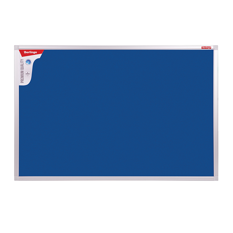 Доска фетровая Berlingo "Premium", 60*90см, синяя, алюминиевая рамка SDf_07050
