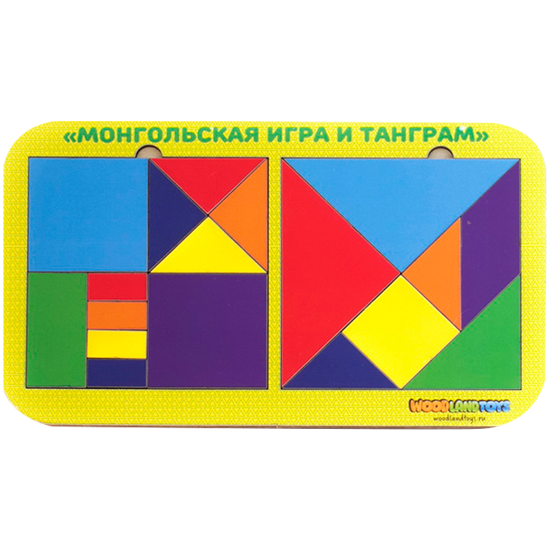 Игра-головоломка Woodlandtoys "Монгольская игра и танграм 2.0" 83308