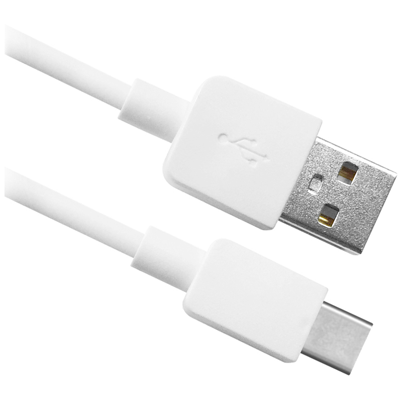 Кабель Defender USB08-01C USB(AM) - C Type, 2.1A output, 1m, белый 87495