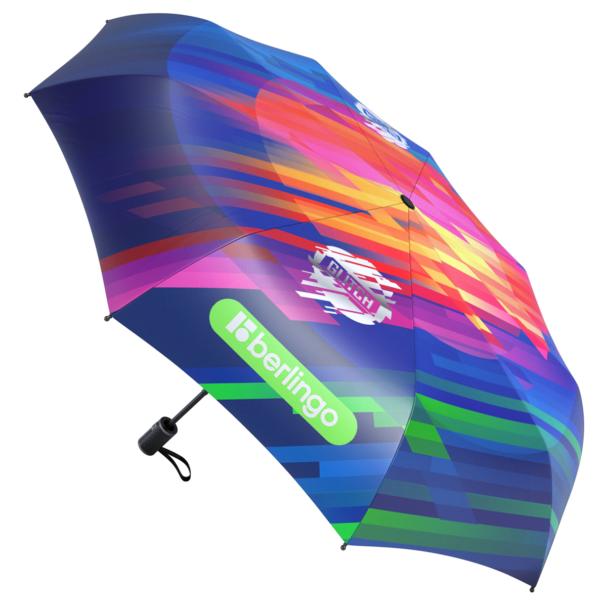 Зонт Berlingo "Glitch" с раздвижным стержнем Umb_22S14
