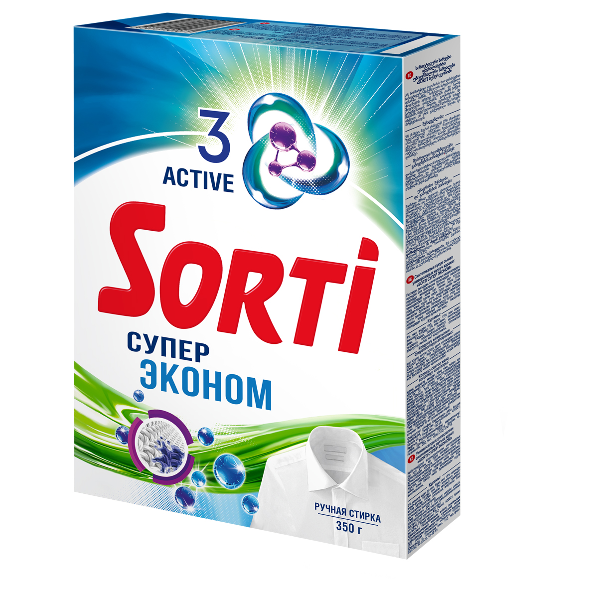 Порошок для ручной стирки Sorti "Супер Эконом", 350г 819-5/8524-3