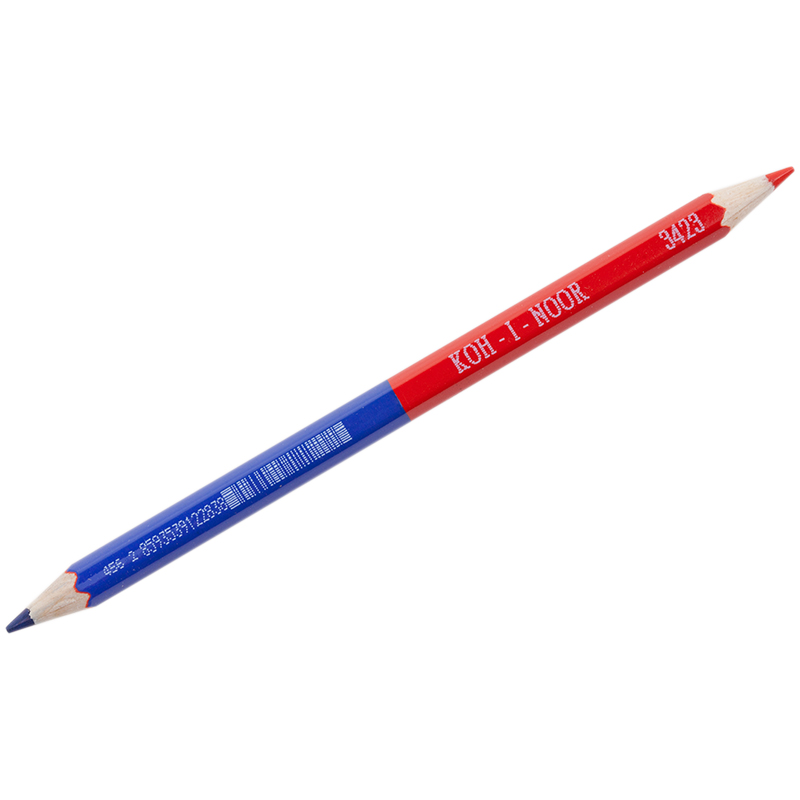 Карандаш двухцветный Koh-I-Noor, синий-красный, утолщенный 34230EG006KSRU