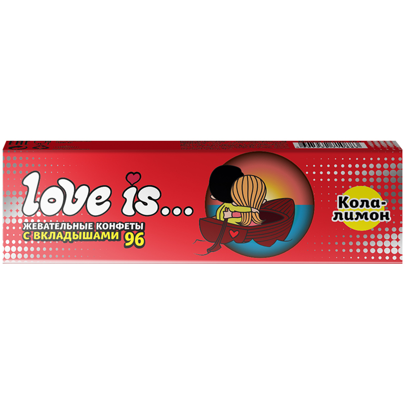 Жевательная конфета Love is…, кола-лимон, 25г 70385