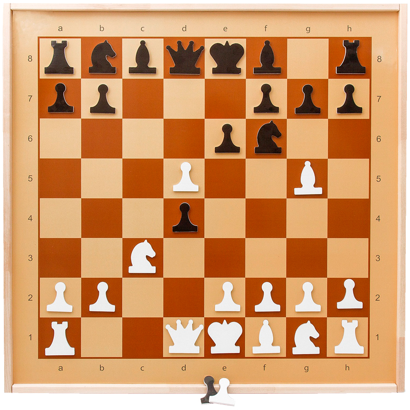 Шахматы демонстрационные настенные, Десятое королевство, магнитные, поле 70*70см 01756