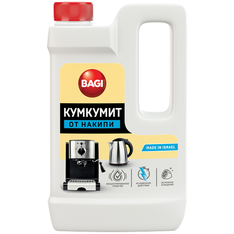 Средство для удаления накипи Bagi "Кумкумит", с пластика и металла, жидкость, 550мл K-310423-N