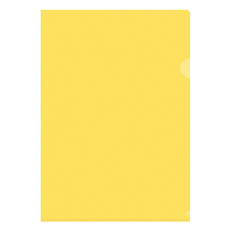 Папка-уголок OfficeSpace, А4, 150мкм, прозрачная желтая Fmu15-2_864