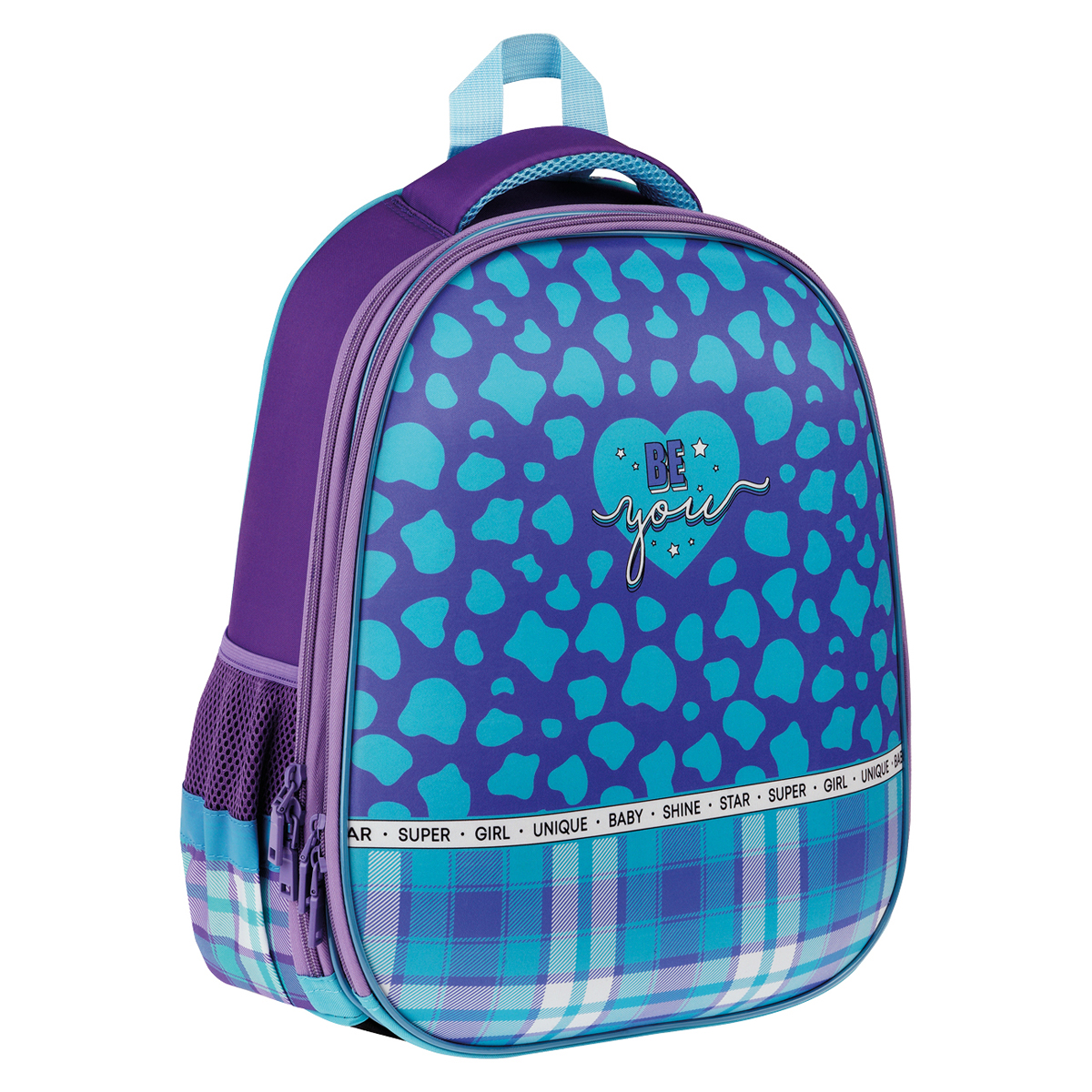 Ранец ArtSpace School Friend "Be you" 39*30*18см, 2 отделения, 2 кармана, анатомическая спинка Uni_17755