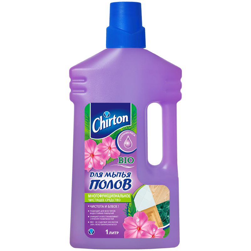 Средство для мытья полов Chirton "Утренняя Роса", 1л 4670013300211