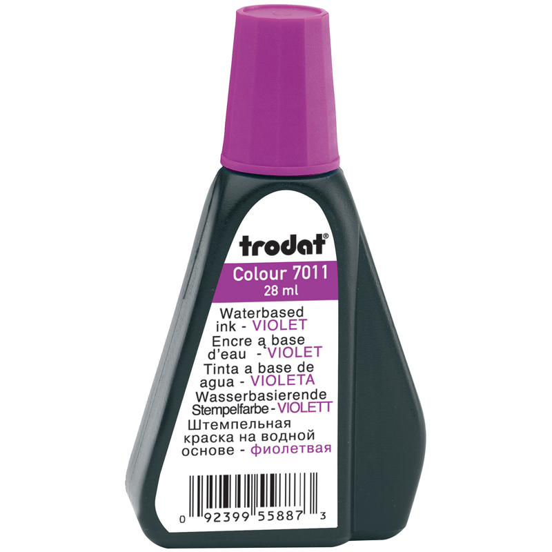 Штемпельная краска Trodat, 28мл, фиолетовая (52986) 7011ф