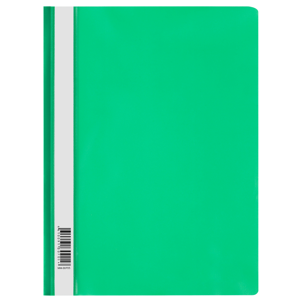 Папка-скоросшиватель пластик. СТАММ А4, 120мкм, зеленая с прозр. верхом ММ-30705