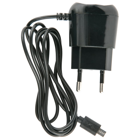 Зарядное устройство сетевое (220В) RED LINE ТСP-1A, кабель micro USB 1м, вых.ток 1А, черное УТ000010