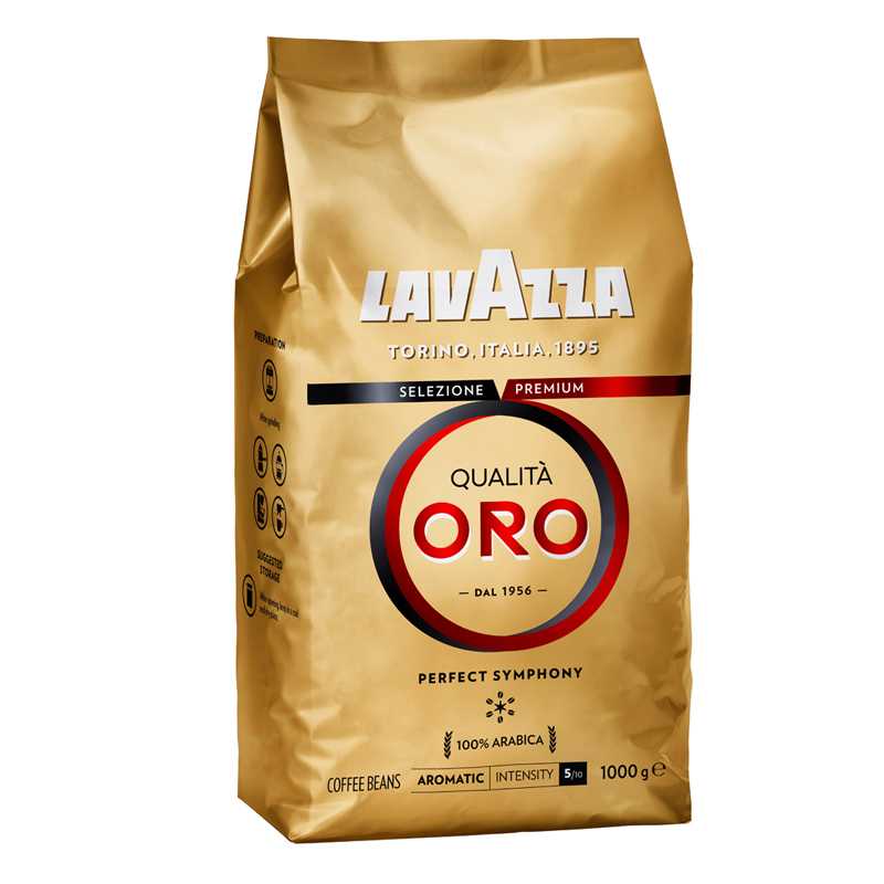 Кофе в зернах Lavazza "Qualità. Oro", вакуумный пакет, 1кг 2056/116689/699105