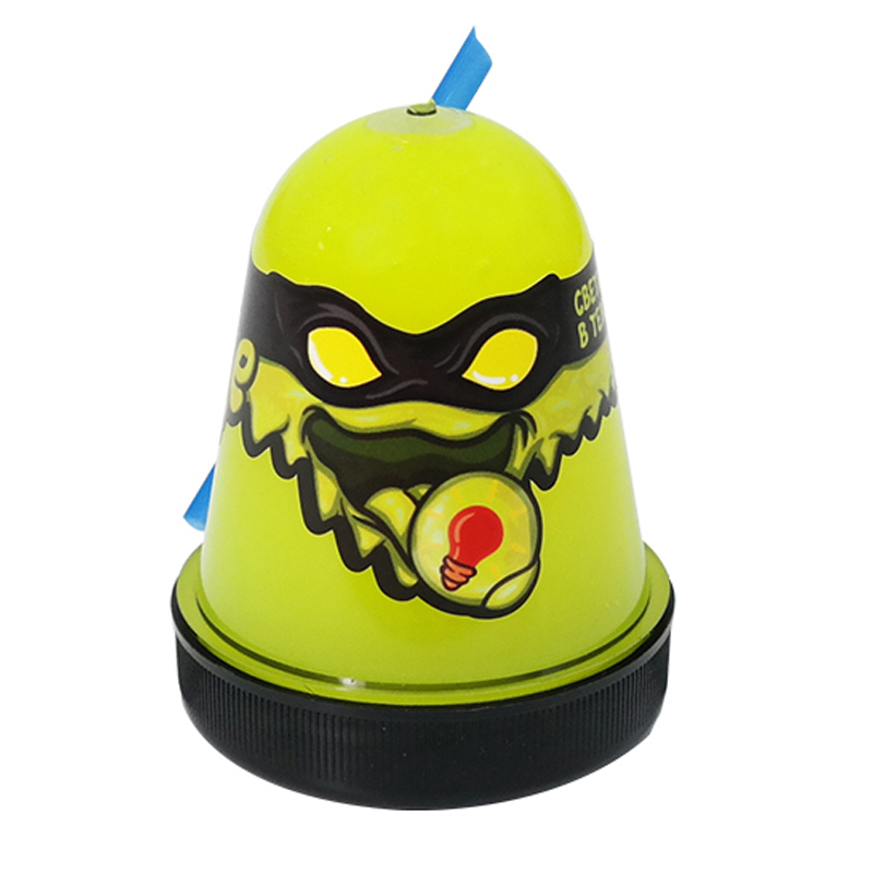 Слайм Slime "Ninja", желтый, светится в темноте, 130г S130-19
