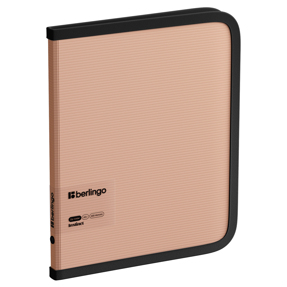 Папка на молнии Berlingo "Instinct" А5+, 600мкм, фламинго ZF5_A5513