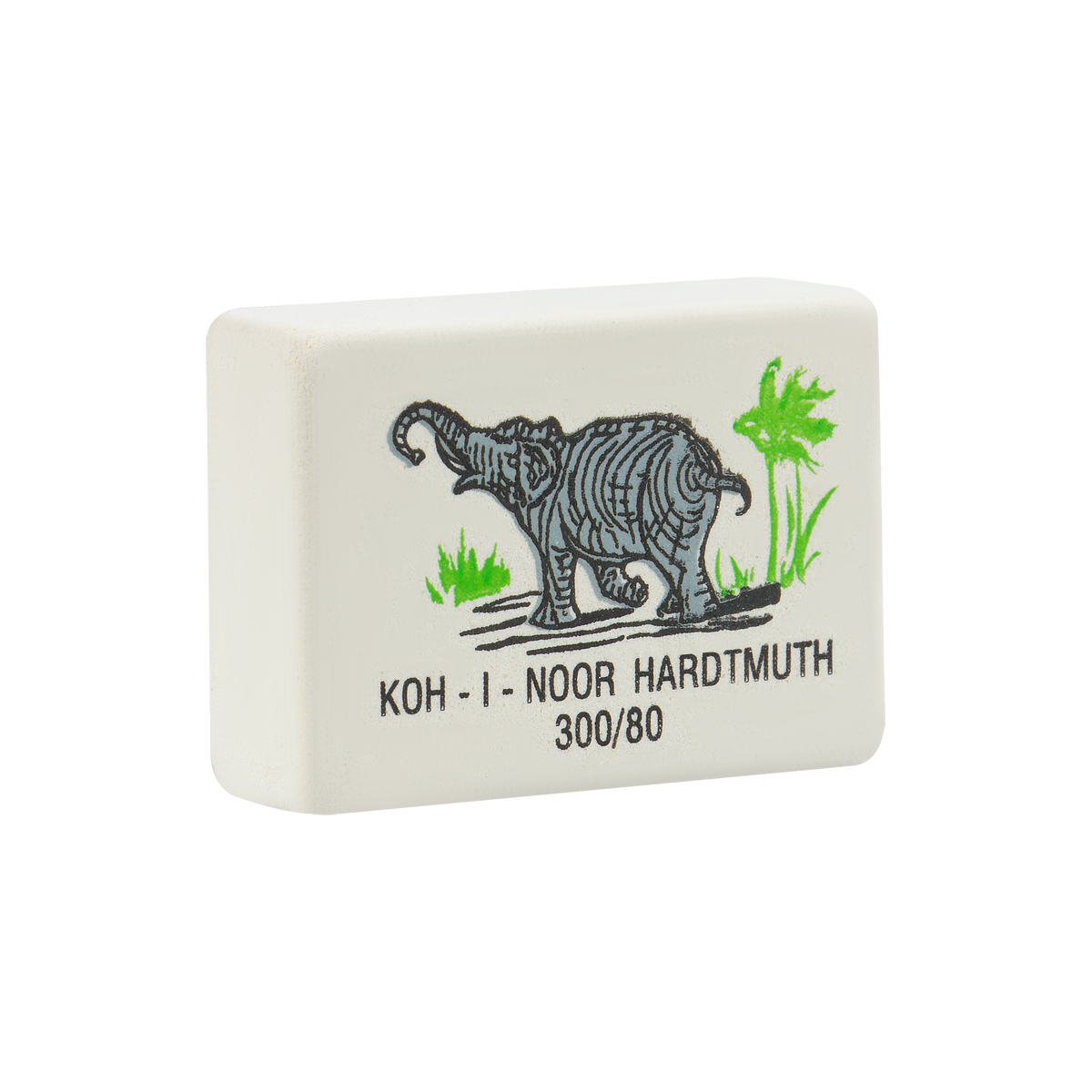 Ластик Koh-I-Noor "Elephant" 300/80, прямоугольный, натуральный каучук, 26*18,5*8мм, цветной 0300080